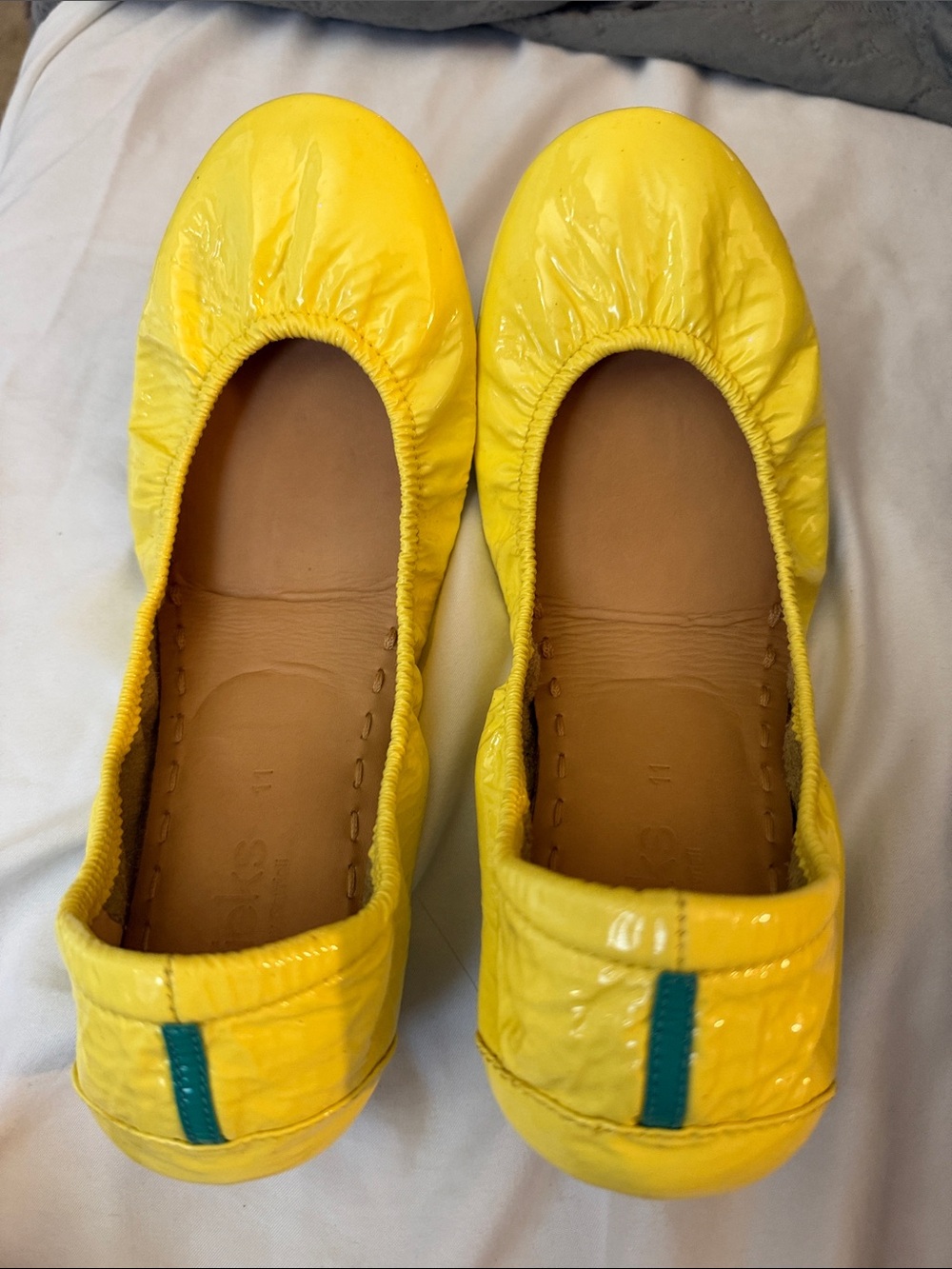 Lemon Yellow Tieks Size 11 NWOT